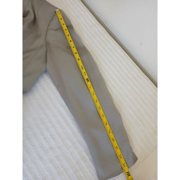 Talbots Women's Blazer Silk Blend Grey Size 8 Office Career - Picture 15 of 16